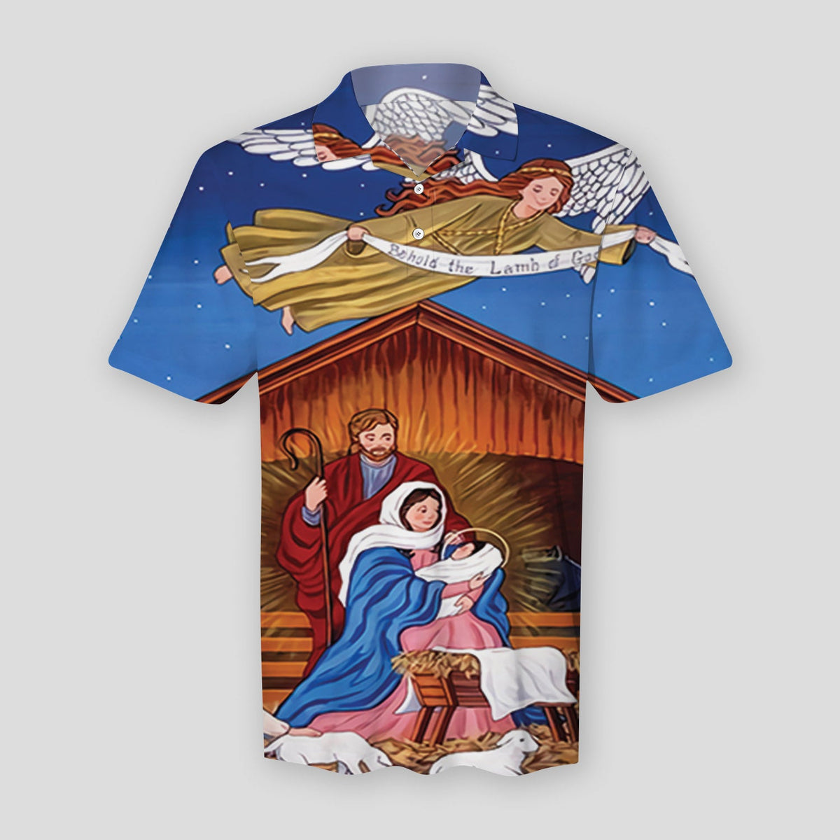 Holy Family God Polo Shirt For Men | Polo T-shirt | Men Short Sleeve Shirt