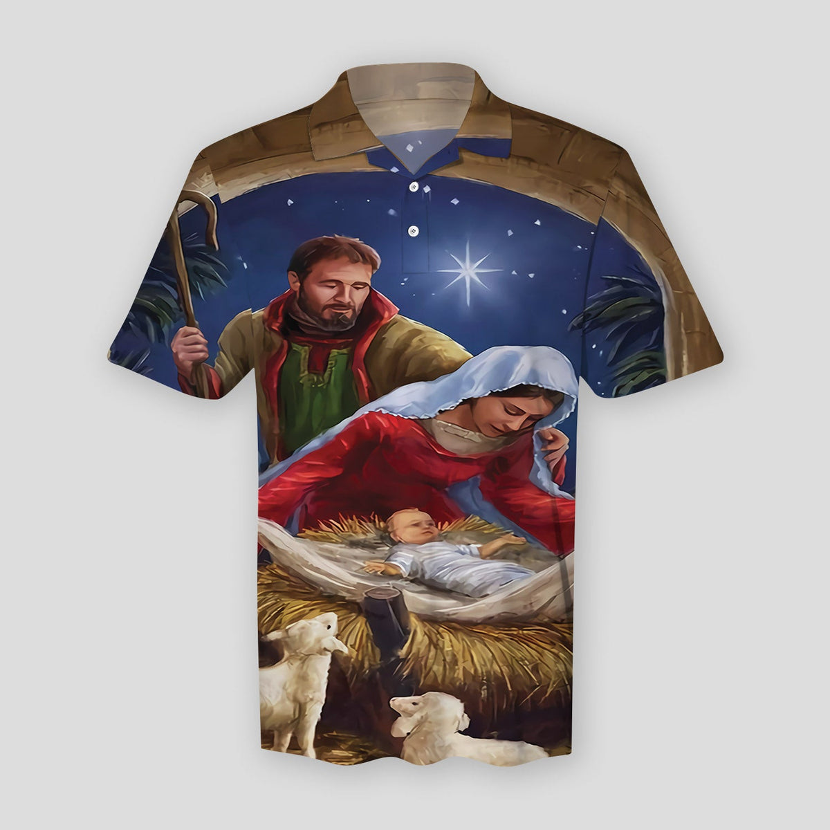 Holy Family Born Polo Shirt For Men | Polo T-shirt | Men Short Sleeve Shirt